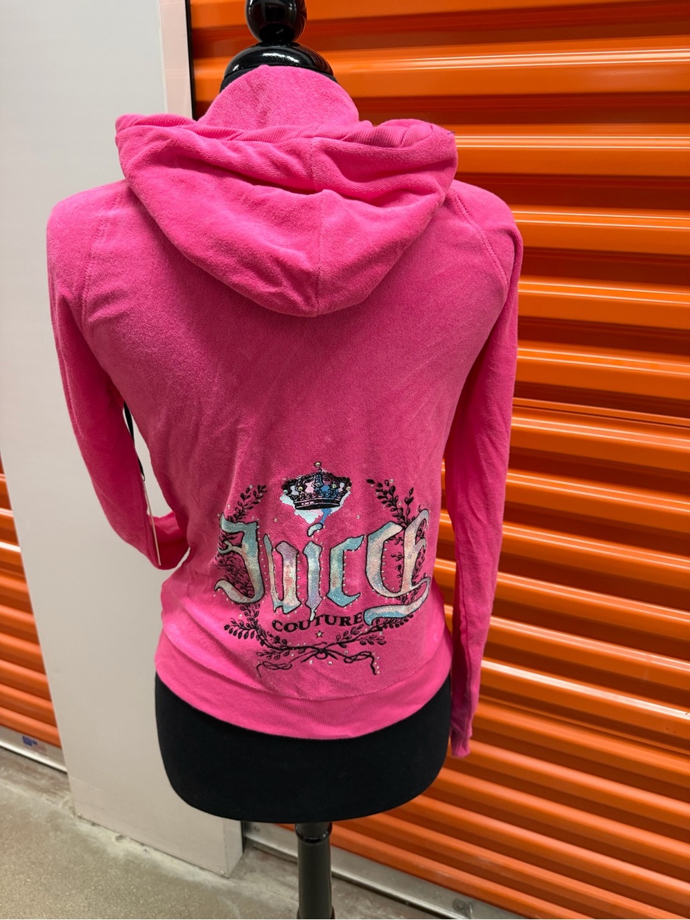 NWT Juicy Couture Women’s Pink Towel Terry Hoodie Jacket